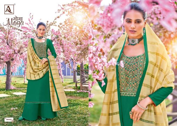 Alok Moga Designer Ethnic Wear Embroidery Dress Materials 